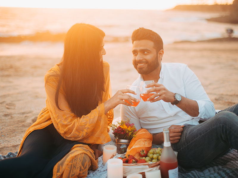 Couple on a beach