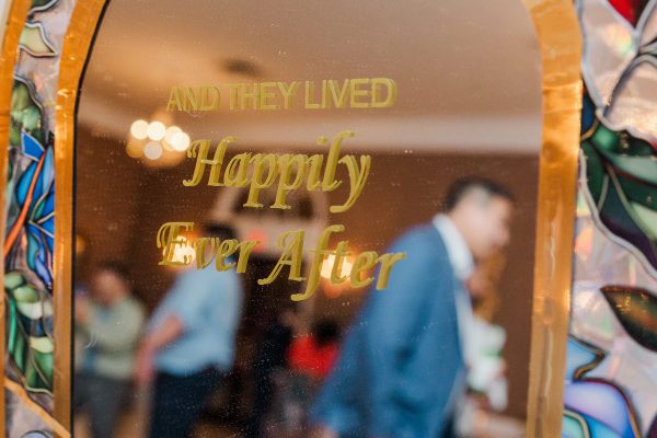 Happily Ever After Disney Mirror Wedding Decor